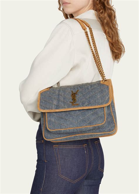 ysl bag denim